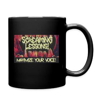 Screaming Lessons Death Metal - Tasse einfarbig - Schwarz - Rechts