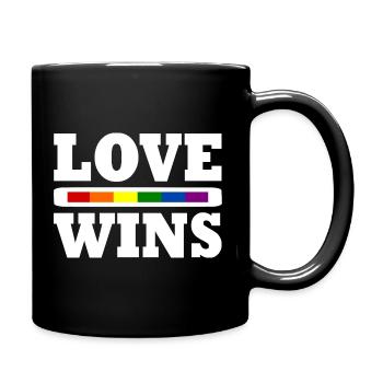 Love wins - Full Colour Mug - black - Right