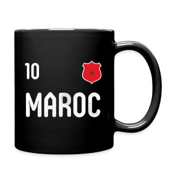 Teeshirt Maroc avec le numéro 10 - Mug uni - noir - Droite