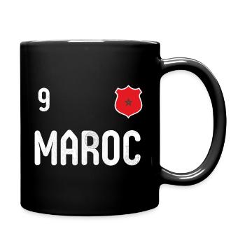 Teeshirt Maroc avec le numéro 9 - Mug uni - noir - Droite