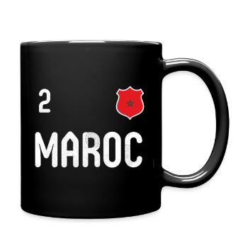 Teeshirt Maroc avec le numéro 2 - Mug uni - noir - Droite