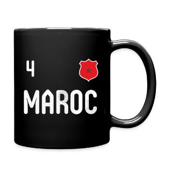 Teeshirt Maroc avec le numéro 4 - Mug uni - noir - Droite