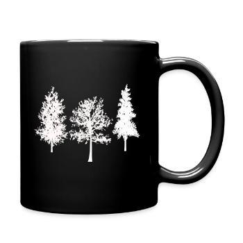 Forest Trees Nature Hiking Nature Design - Full Colour Mug - black - Right