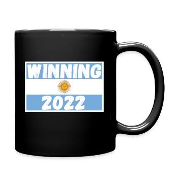 Argentina winning 2022 - Tasse einfarbig - Schwarz - Rechts