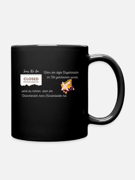 Einzelhandel - Tasse einfarbig - Schwarz