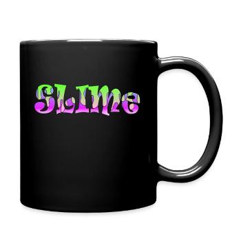 Slime green - Tasse einfarbig - Schwarz - Rechts