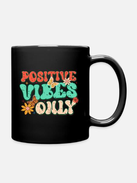 Uniquement des ondes positives - Mug uni - noir