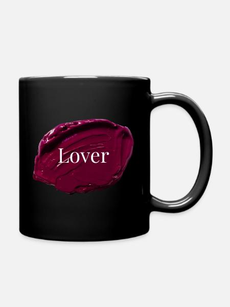 ,,Lover" - Tasse einfarbig - Schwarz