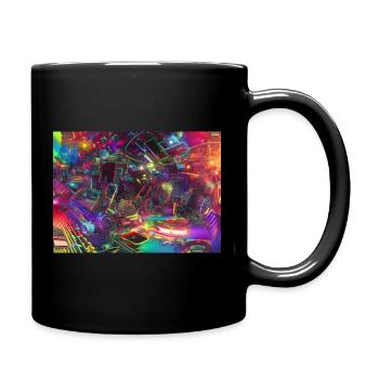 Psychedelische Musik - Tasse einfarbig - Schwarz - Rechts