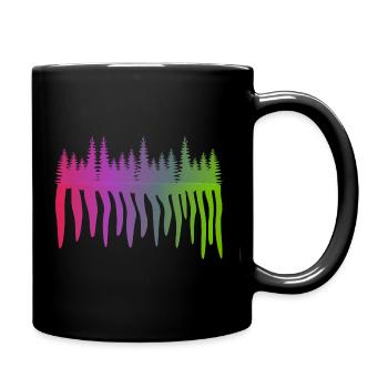 Forest flows - Full Colour Mug - black - Right