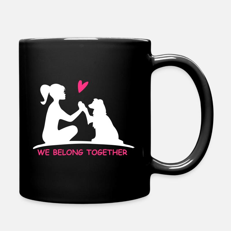 We belong together - Tasse einfarbig - Schwarz