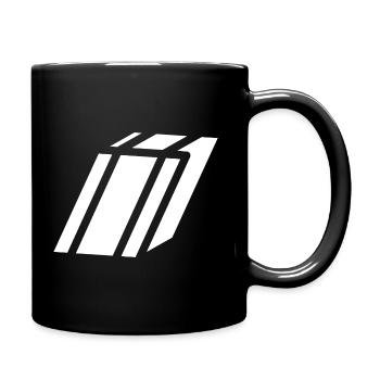 Abstract I Brief - Tasse einfarbig - Schwarz - Rechts