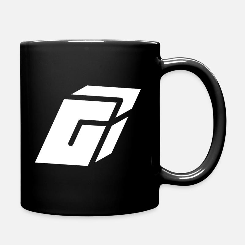 Abstract G letter - Full Colour Mug - black