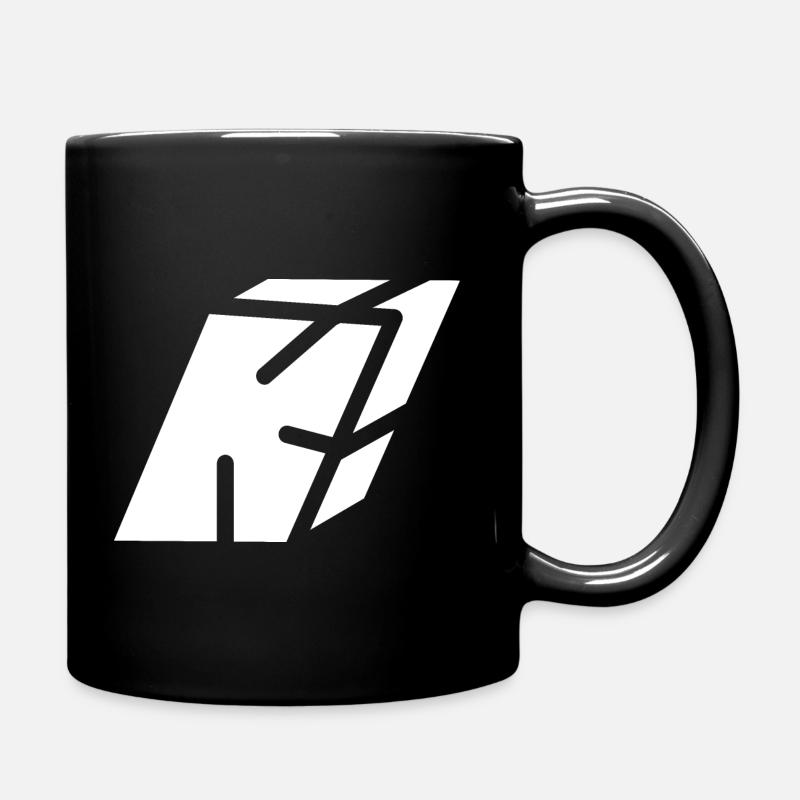 Abstract K-Brief - Tasse einfarbig - Schwarz