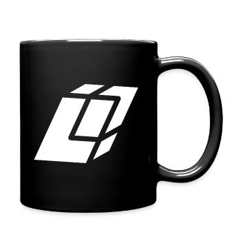 Abstract L letter - Full Colour Mug - black - Right