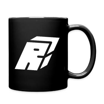 Abstract R Brief - Tasse einfarbig - Schwarz - Rechts