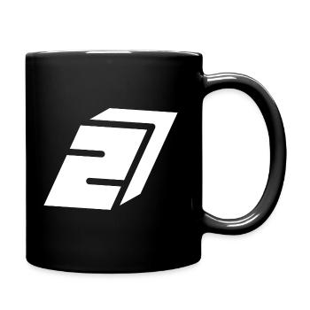 Abstract Nummer 2 - Tasse einfarbig - Schwarz - Rechts