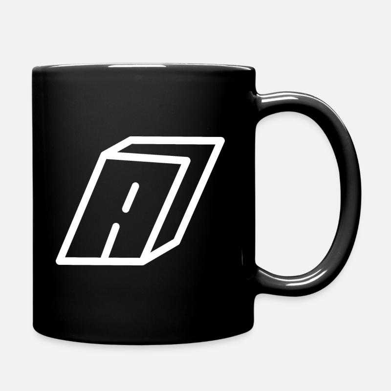 Lettre cadre A - Mug uni - noir