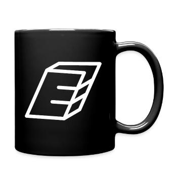 Lettre d’esquisse E - Mug uni - noir - Droite