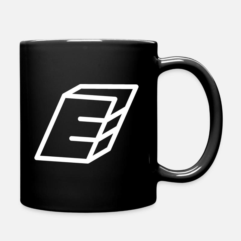 Lettre d’esquisse E - Mug uni - noir