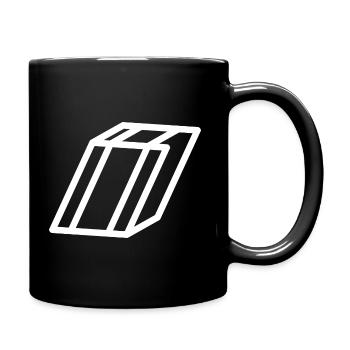Lettre cadre I - Mug uni - noir - Droite
