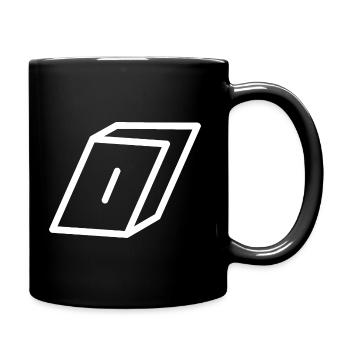 Lettre d’esquisse O - Mug uni - noir - Droite
