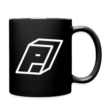 Lettre d’esquisse P - Mug uni - noir - Droite