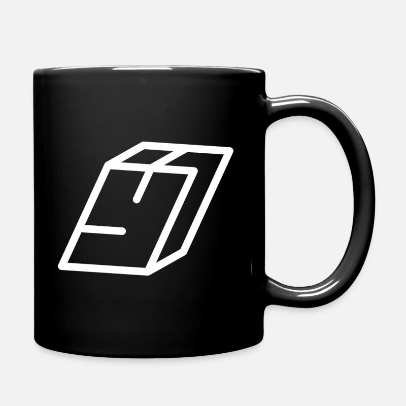 Outline Letter Y - Full Colour Mug - black