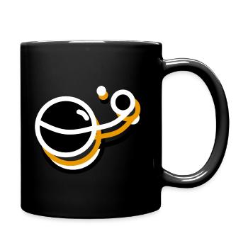 Universum - Tasse einfarbig - Schwarz - Rechts