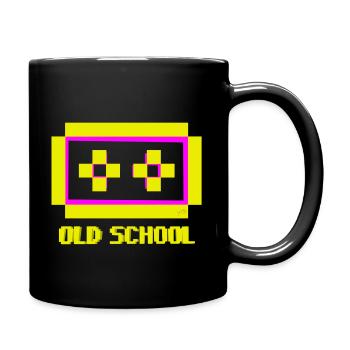 OLD SCHOOL PINK YELLOW - Mug uni - noir - Droite
