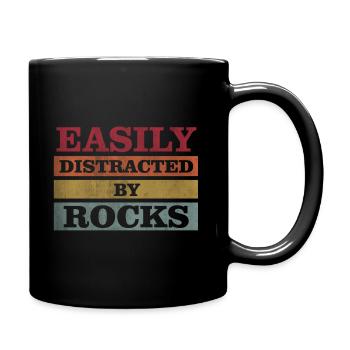 Easily Distracted By Rocks Geology Paleontologist - Mug uni - noir - Droite