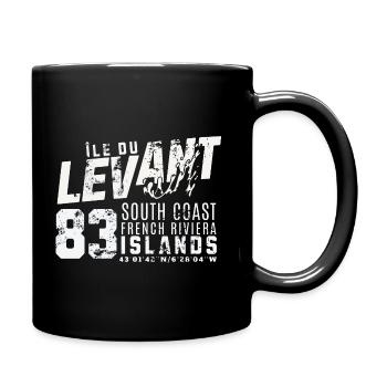 Ile du Levant French Riviera islands - Mug uni - noir - Droite