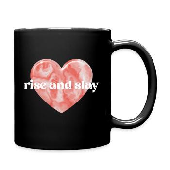 Erhebe dich und töte - Tasse einfarbig - Schwarz - Rechts