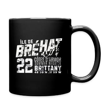 Ile de Brehat cote d armor vintage - Mug uni - noir - Droite