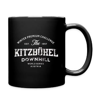 Kitzbuhel downhill world series - Full Colour Mug - black - Right