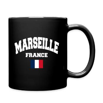 Marseille - Tasse einfarbig - Schwarz - Rechts