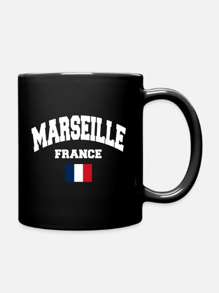 Marseille - Mug uni - noir
