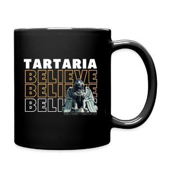 Ich glaube an Tataria!! - Tasse einfarbig - Schwarz - Rechts