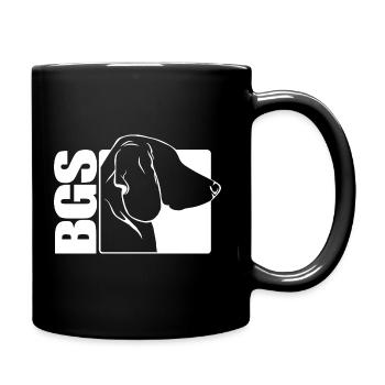 BGS Bayerischer Gebirgsschweisshund Profil Hunde - Tasse einfarbig - Schwarz - Rechts