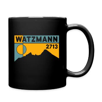 Watzmann Mountain Crossing Hiking Berchtesgaden - Full Colour Mug - black - Right