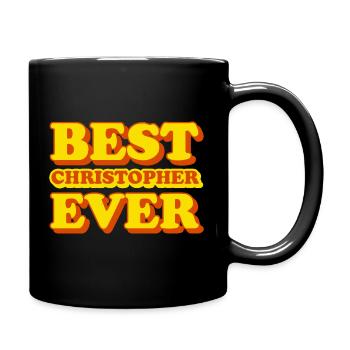 Christopher Prénom Drôle de cadeau - Mug uni - noir - Droite