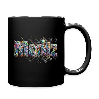 Moritz Elektrokabel Name - Tasse einfarbig - Schwarz - Rechts
