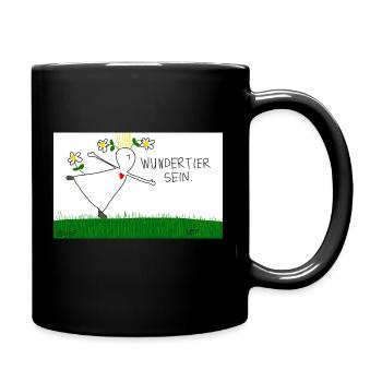 Wundertier sein. - Tasse einfarbig - Schwarz - Rechts