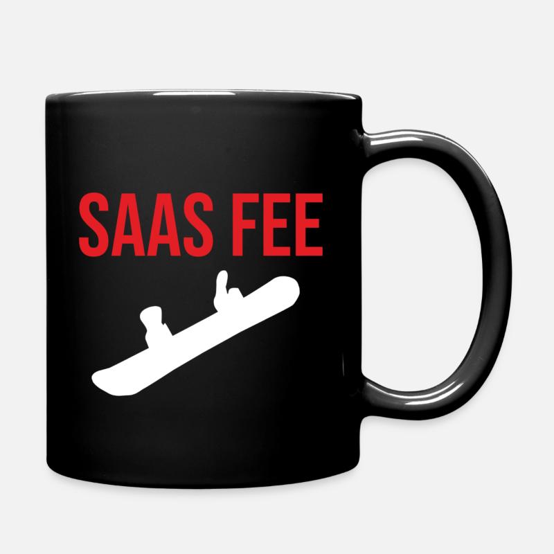 Saas Fee Snowboard Sweater for Snowboard Fee - Full Colour Mug - black