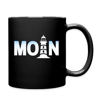 moin Leuchtturm - Tasse einfarbig - Schwarz - Rechts