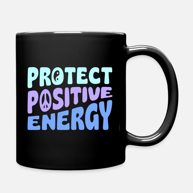 Protect Positive Energy - Tasse einfarbig - Schwarz