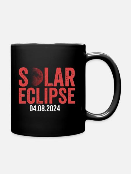 Solar Eclipse 2024 - Tasse einfarbig - Schwarz