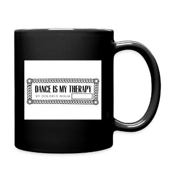 MY THERAPHY SHIRTS RECHTECKIG Seite 0003 - Tasse einfarbig - Schwarz - Rechts
