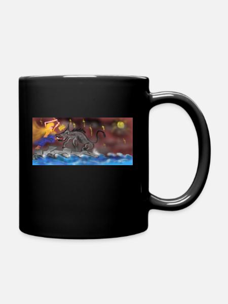 1 Fenris - Tasse einfarbig - Schwarz