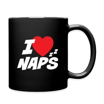 I Love Naps - Full Colour Mug - black - Right